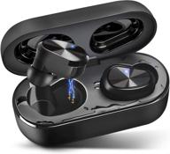 🎧 top-rated wireless earbuds bluetooth 5.0 with ipx7 waterproofing - premium sound, deep bass & built-in mic | ideal for sports logo