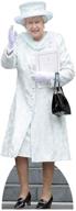 👑 star cutouts queen elizabeth ii life-size cardboard cutout standup - elegant in white dress, 68 x 24 inches logo