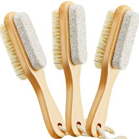 img 4 attached to Remover Scrubber Exfoliator Bristle Pedicure Foot, Hand & Nail Care