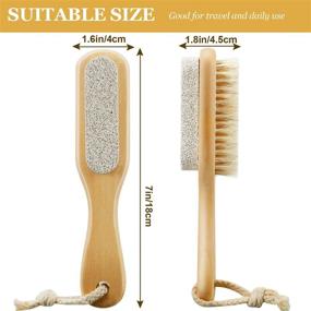 img 2 attached to Remover Scrubber Exfoliator Bristle Pedicure Foot, Hand & Nail Care