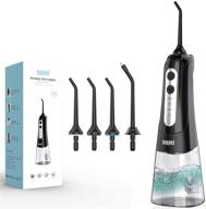 🚿 topyet water flossers - teeth, gums, and braces flossers with 4 tips - rechargeable, portable, ipx7 waterproof - oral care water flosser logo