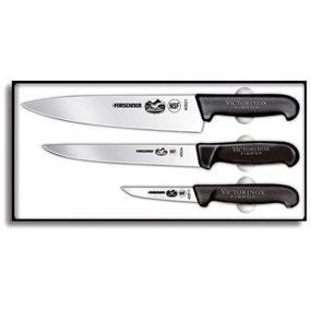 img 1 attached to 🔪 Victorinox Cutlery 3-Piece Chef's Set with Black Fibrox Handles