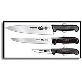 img 2 attached to 🔪 Victorinox Cutlery 3-Piece Chef's Set with Black Fibrox Handles