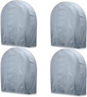 🚗 waterproof 600d oxford tire covers set of 4 | rv wheel protectors for truck, suv, trailer, camper, rv | fits tire diameters 29-32 inches logo