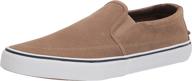 sperry mens striper sneaker taupe men's shoes in fashion sneakers logo