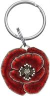 danforth remembrance poppy pewter keyring: a symbolic tribute in beautiful pewter design logo