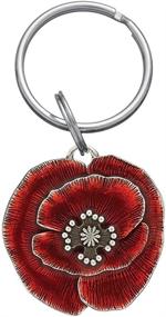 img 1 attached to Danforth Remembrance Poppy Pewter Keyring: A Symbolic Tribute in Beautiful Pewter Design