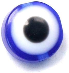 img 1 attached to 👁️ FENICAL 100pcs Blue Evil Eye Beads - Eye-catching Charms for Jewelry Making