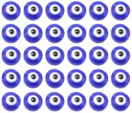 👁️ fenical 100pcs blue evil eye beads - eye-catching charms for jewelry making logo