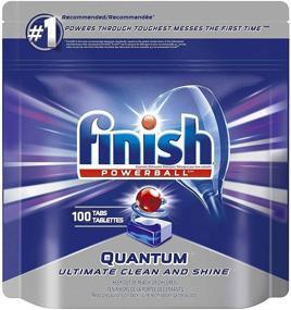 img 1 attached to 💥 Finish Quantum Powerballs Dishwashing Detergent Tabs - 3.52 Lb, Pack of 100 Tabs