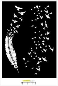 img 1 attached to 🌥️ Carabelle Studio A4 Birds Feathers & Clouds Template