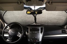 img 3 attached to 🌞 Extra Jumbo Car Windshield Sunshade: Perfect Fit for Extra Large Windshields in Minivans, Cars, Trucks