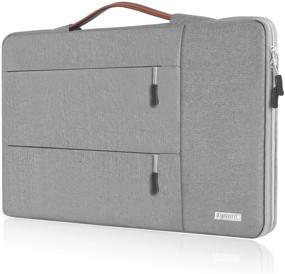 img 4 attached to 🔒 Egiant 13.3 Inch Laptop Sleeve - Shock-proof 360 Protection for Mac Pro 13 Retina, MacBook Air 13, Surface Book Laptop 3 - Water Repellent Grey Case with Accessory Pockets