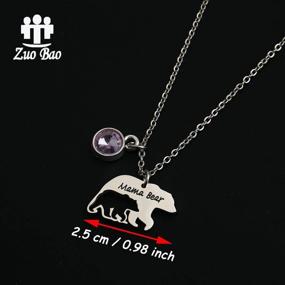 img 3 attached to Zuo Bao Necklace Birthstone Birthday Girls' Jewelry