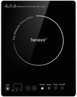 🔥 портативная индукционная плита tenavo 1800w: сенсорное кухонное оборудование на столешнице с 10 уровнями мощности и температуры. логотип