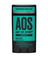 🌿 art of sport men's deodorant - victory scent - natural botanicals matcha & arrowroot - aluminum-free for athletes - high performance formula - clear application - 2.7oz logo