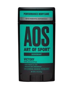 img 4 attached to 🌿 Art of Sport Men's Deodorant - Victory Scent - Natural Botanicals Matcha & Arrowroot - Aluminum-Free for Athletes - High Performance Formula - Clear Application - 2.7oz