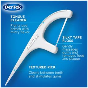 img 1 attached to DenTek Floss Picks & Travel Case: Portable Oral Care Pack, 4 Travel Cases & 12 Picks, 6 Pack