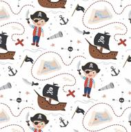 pirate wrapping paper supplies sheets logo