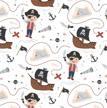 pirate wrapping paper supplies sheets logo
