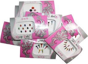 img 4 attached to Jewelry Forehead Indian Multicolored Stickers