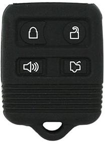 img 3 attached to SEGADEN Silicone Cover Protector Case Holder Skin Jacket Compatible With FORD LINCOLN MERCURY 4 Button Remote Key Fob CWTWB1U345 CWTWB1U331 GQ43VT11T CV9705 Black