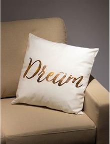 img 3 attached to 🌹 Juvale 4 Pack Rose Gold Throw Pillow Covers for Sofa - Stylish Decorative Couch Cushion Cases for Home Decor (Live Laugh Love Dream, 17 x 17 in)