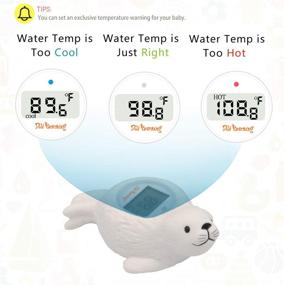 img 2 attached to 🛁 Doli Yearning Baby Bath Thermometer: Accurate Water and Room Temperature Indicator for Kids' Bathroom Safety (Seal Shape)℃/℉