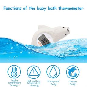 img 3 attached to 🛁 Doli Yearning Baby Bath Thermometer: Accurate Water and Room Temperature Indicator for Kids' Bathroom Safety (Seal Shape)℃/℉