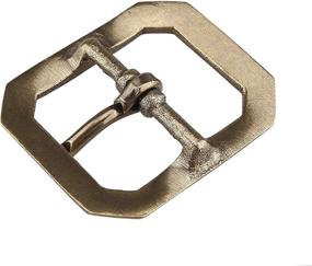 img 3 attached to Kokungkuan Brass Square Center Buckle Men's Accessories