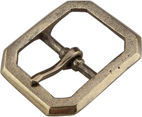 img 4 attached to Kokungkuan Brass Square Center Buckle Men's Accessories