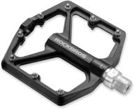 🚲 rockbros mtb pedals: aluminum flat pedals for mountain bikes | sealed bearing, lightweight platform for road, bmx, and mtb bikes logo