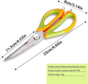 img 3 attached to 🔪 TopMade Kitchen Shears: Heavy Duty Poultry Shear for Versatile Cooking Tasks with Magnetic Sheath