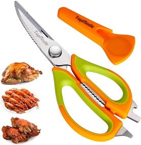 img 4 attached to 🔪 TopMade Kitchen Shears: Heavy Duty Poultry Shear for Versatile Cooking Tasks with Magnetic Sheath
