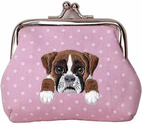 img 1 attached to 🐶 Embroidered Puppy Boxer Wallet for Boys - Buckle Closure - Accessories