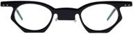 fashion acetate irregular eyeglasses non prescription logo