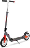 🛴 mongoose elevate duo folding kick scooter for youth and adults, suitable for ages 8 and up, with kickstand, maximum 220-pound rider weight capacity logo