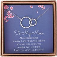 gifts niece aunt intertwined necklaces logo