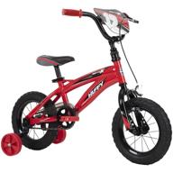 🚲 fast assembly quick connect huffy kid bike moto x in glossy red, 12 inch logo