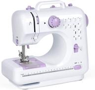 portable household electric sewing machine: multifunctional crafting mending machine with adjustable speed, overlock, 12 stitches patterns. ideal for children, parents, beginners, amateurs. lightweight design. logo