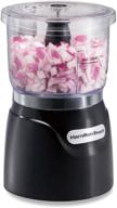 hamilton beach mini 3-cup food processor & vegetable chopper (72850) - 350 watts, dicing, mincing, and puree functions, black логотип