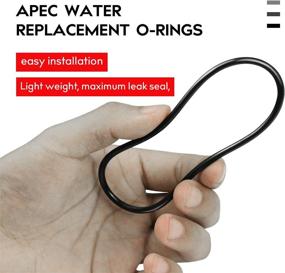 img 2 attached to 💧 3.5" O.D. Black O-Ring Set for Reverse Osmosis Water Filter Housings (3 Pcs)