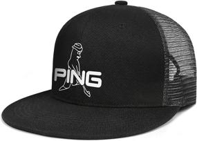 img 3 attached to Unisex Trucker Snapback Solid Color Sports & Fitness