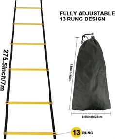 img 3 attached to 🏃 Enhance Athletic Performance with Teenitor 13 Rung Agility Ladder: Soccer & Football Training for Speed, Agility, and Fitness