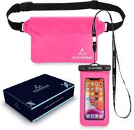 🎒 exploremax waterproof dry bag backpack for women and men - 5l/10l with phone case - ideal for kayaking, beach, camping, hiking, fishing, rafting, boating, snorkelling логотип