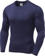 9m men's ultra soft thermal shirt - compression baselayer crew neck top - fleece lined long sleeve underwear for enhanced warmth logo