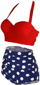 img 3 attached to 👙 Amourri Vintage Underwire Waisted Swimsuit - Women's Swimwear & Cover-ups