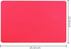 img 3 attached to 🎨 Bettli Extra Large Silicone Craft Mat: 35.6 x 23.6 Inches Table Protector for Painting, Clay, Projects | Heat-Resistant, Nonstick, Nonslip & Durable | Ideal for Arts and Crafts
