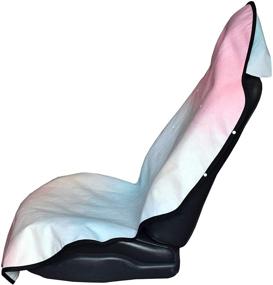 img 1 attached to Playa Sunset Seat Hoody - Waterproof and Sweat-Proof Car & Truck Seat Cover Protector. Universal Fit, Machine Washable, Grippy Backing. Ideal for Swimming, Surfing, Working Out, Beach, and Dogs.