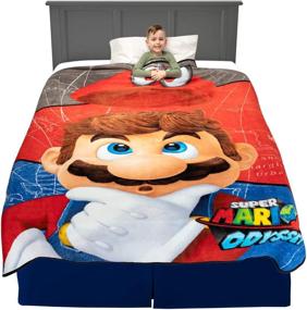img 4 attached to Franco Kids Bedding Mario Super Soft Micro Raschel Blanket- 62 in x 90 in: A Cozy and Stylish Addition to Every Child's Bedroom